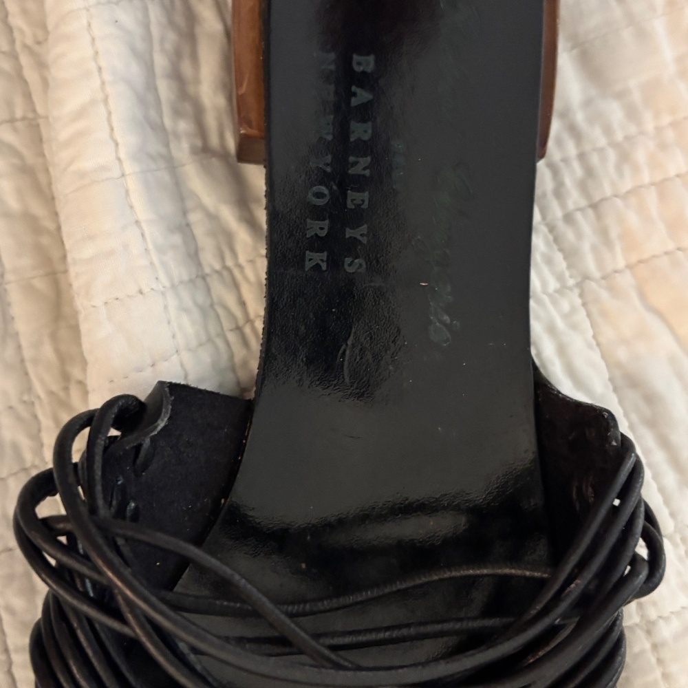Rare vintage new robert Clergerie black mule sandals - Picture 6 of 8
